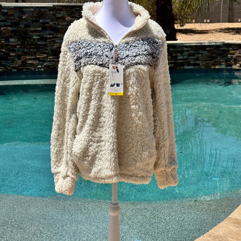 Weatherproof Costco Women's Light Jacket Half Zip Cozy Plush